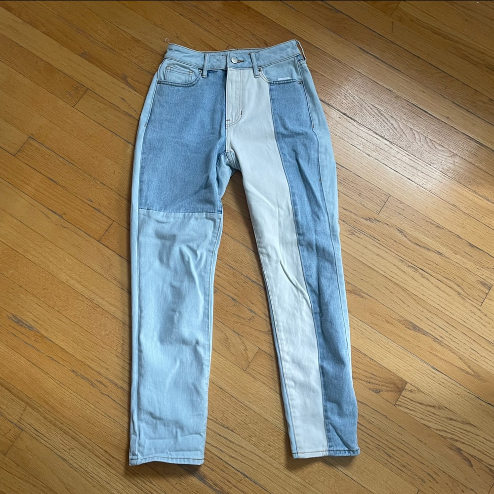 Pacsun Patchwork Mom Jeans Size 24